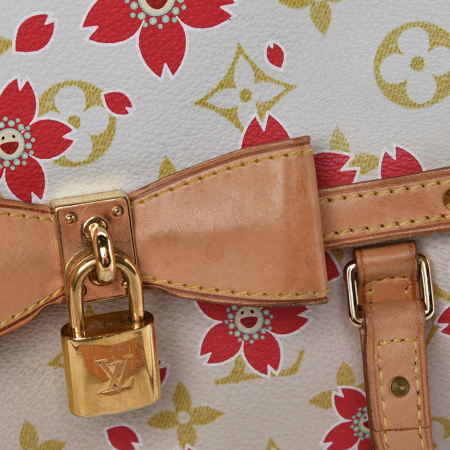 Monogram Cherry Blossom Papillon Red Creme