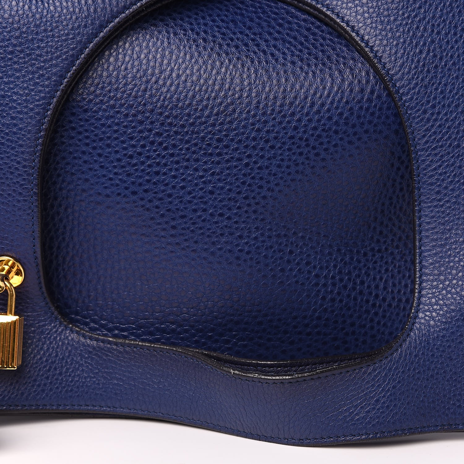 Tom Ford Calfskin Large Alix Padlock Zip Shoulder Bag Cobalt 10 of 11