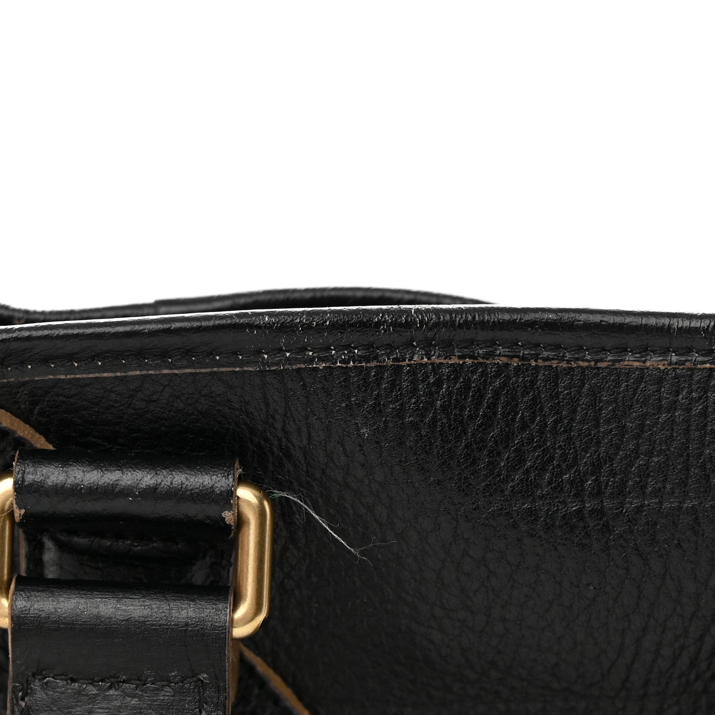 Textured Calfskin Y Bag Black