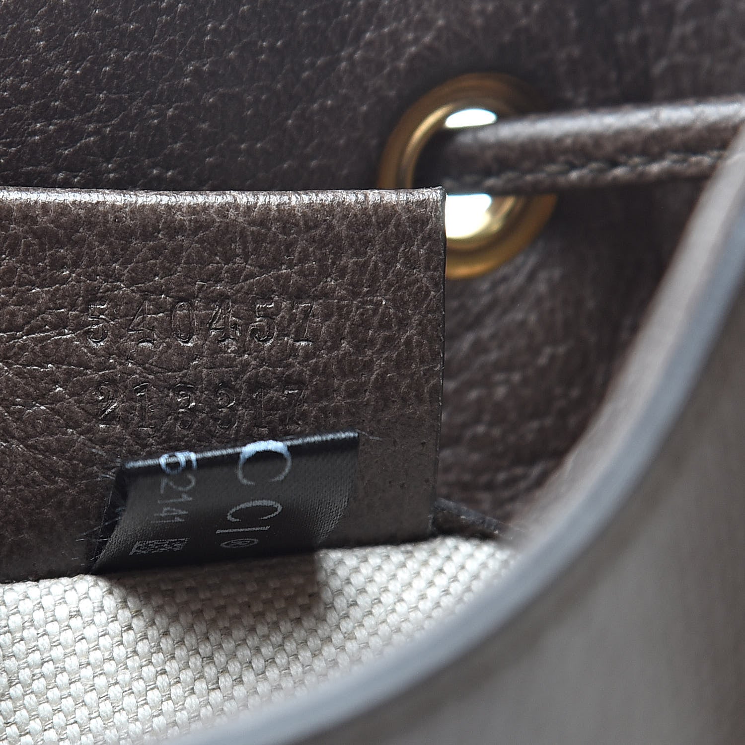 Gucci GG Supreme Monogram Web Ophidia Bucket Bag Brown 7 of 10