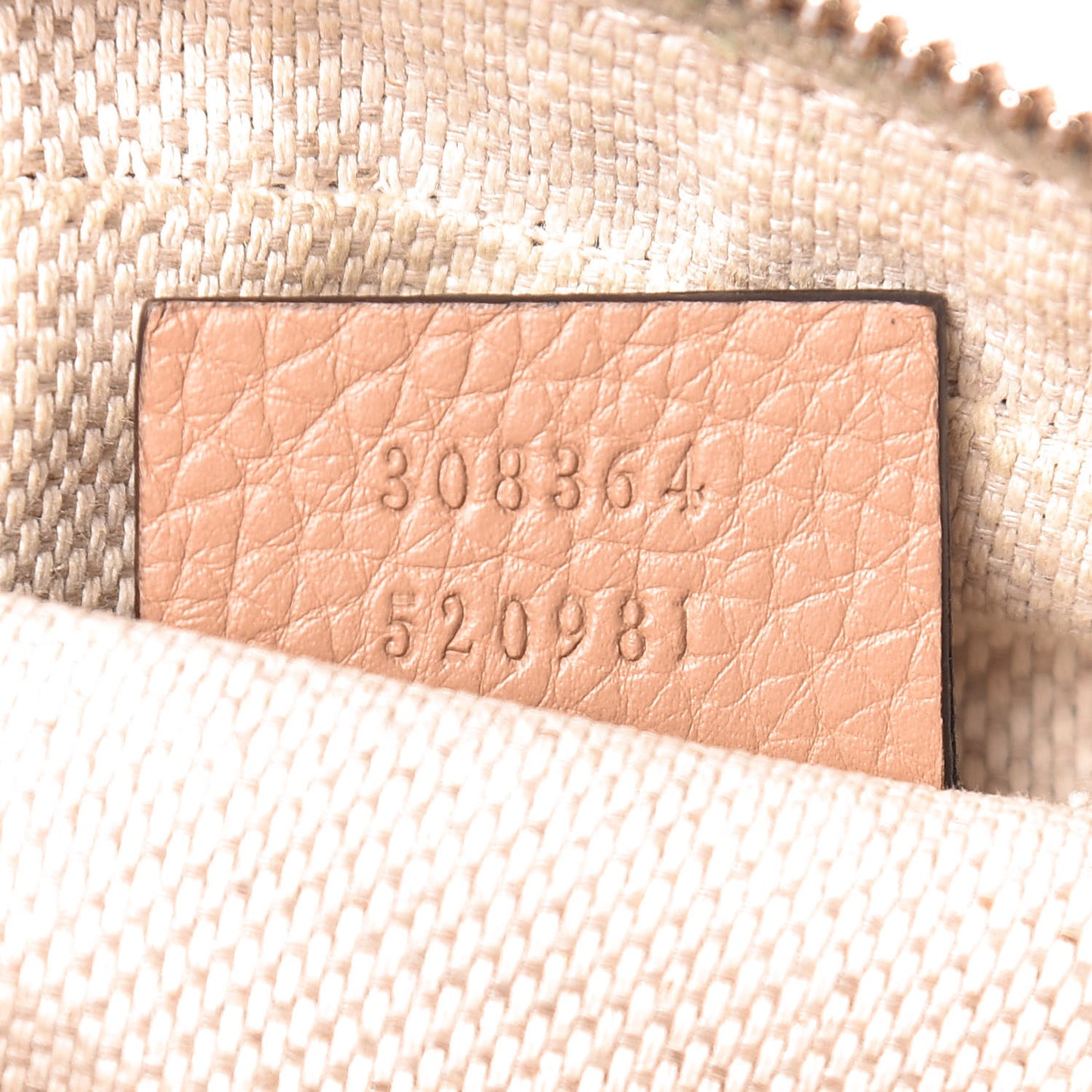 Pebbled Calfskin Small Soho Disco Bag Camelia