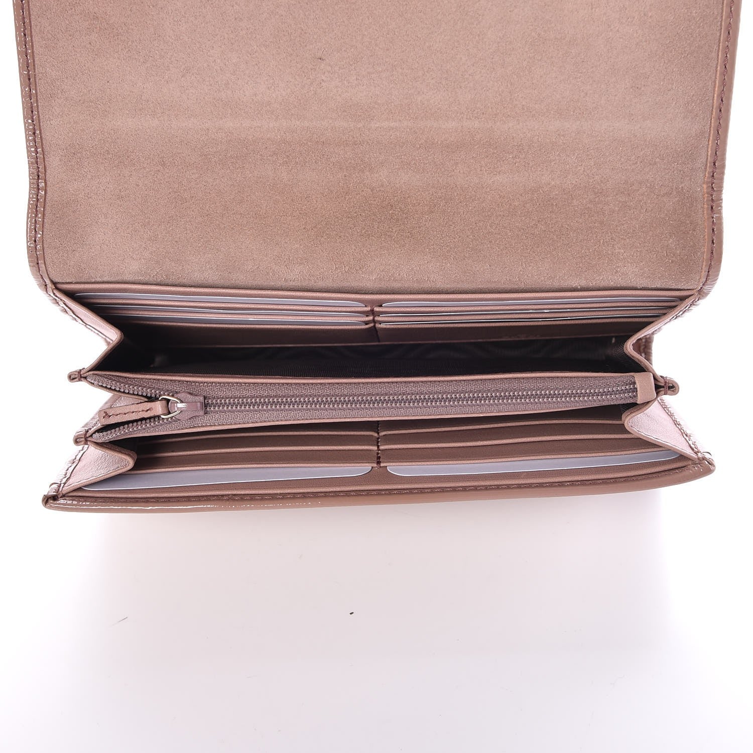 Gucci Patent Soho Continental Wallet Dark Cipria 5 of 8