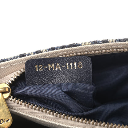 Christian Dior Oblique Saddle Chain Pouch Blue 7 of 9