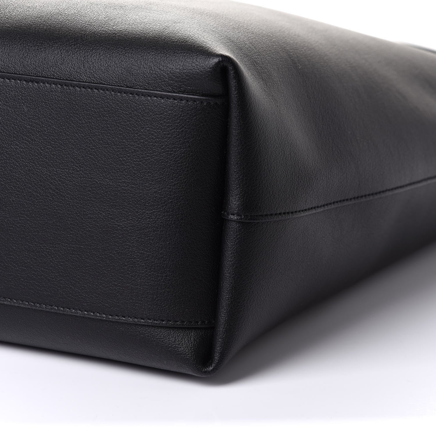 Saint Laurent Calfskin Bold Shopping Tote Black 9 of 9