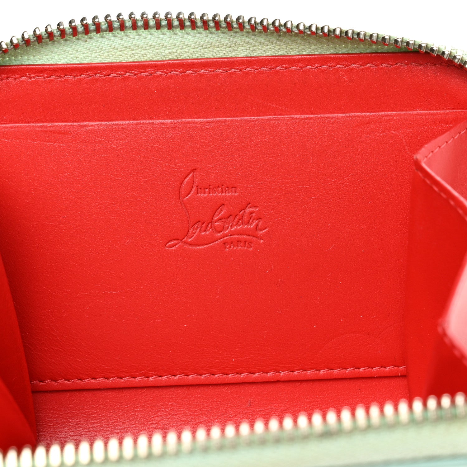 Christian Louboutin Calfskin Spiked Panettone Coin Purse Source Multicolor 6 of 12