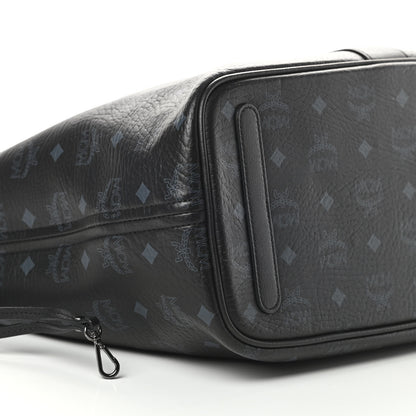 MCM Visetos Medium Liz Reversible Shopper Tote Black 11 of 18