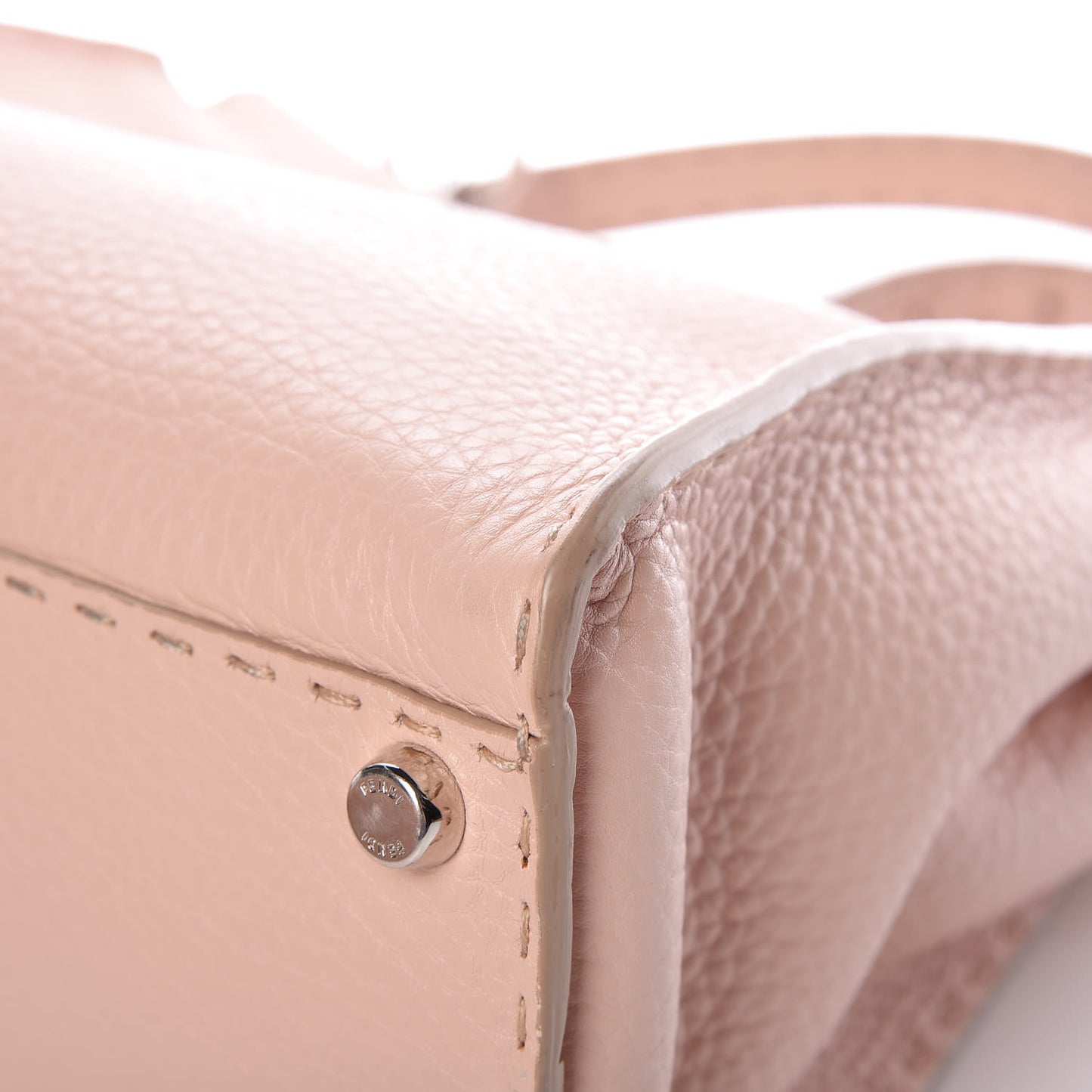 Cuoio Romano Selleria Bi-Color Medium Peekaboo Iconic Satchel Rosa Plaster Pesca