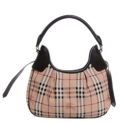 Burberry Haymarket Check Small Brooklyn Hobo 1 of 11