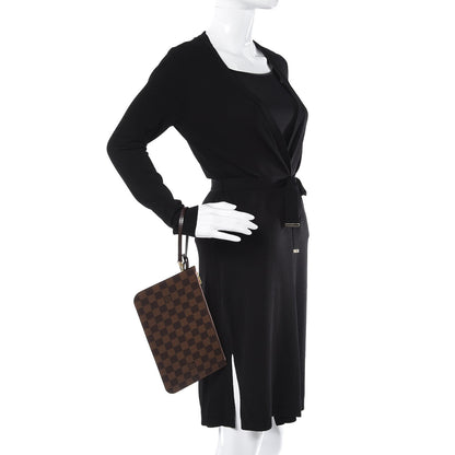 Louis Vuitton Damier Ebene Neverfull MM GM Pochette Rose Ballerine 2 of 7