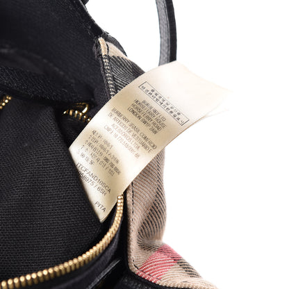 Burberry Grainy Calfskin House Check Small Canterbury Black 9 of 11