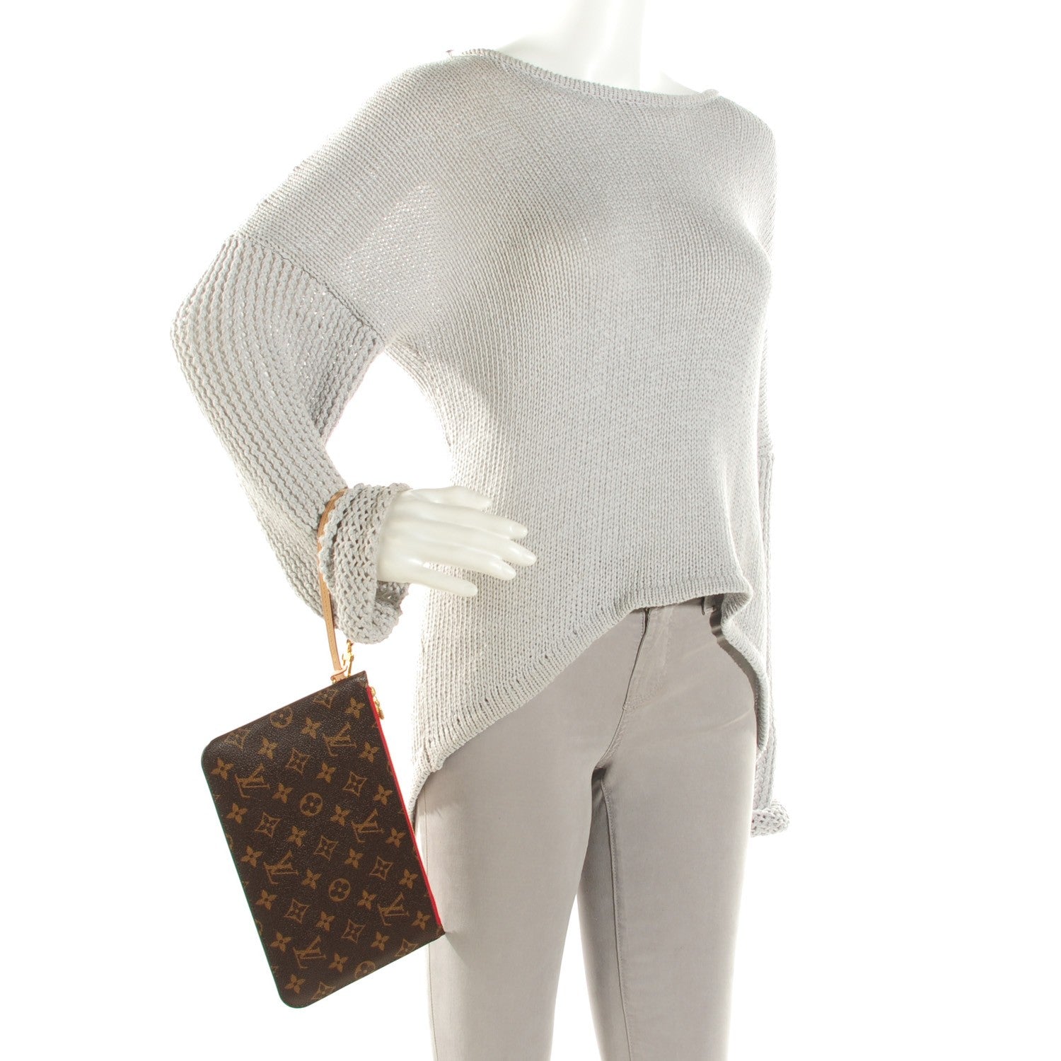 Louis Vuitton Monogram Neverfull MM GM Pochette Cherry 2 of 7