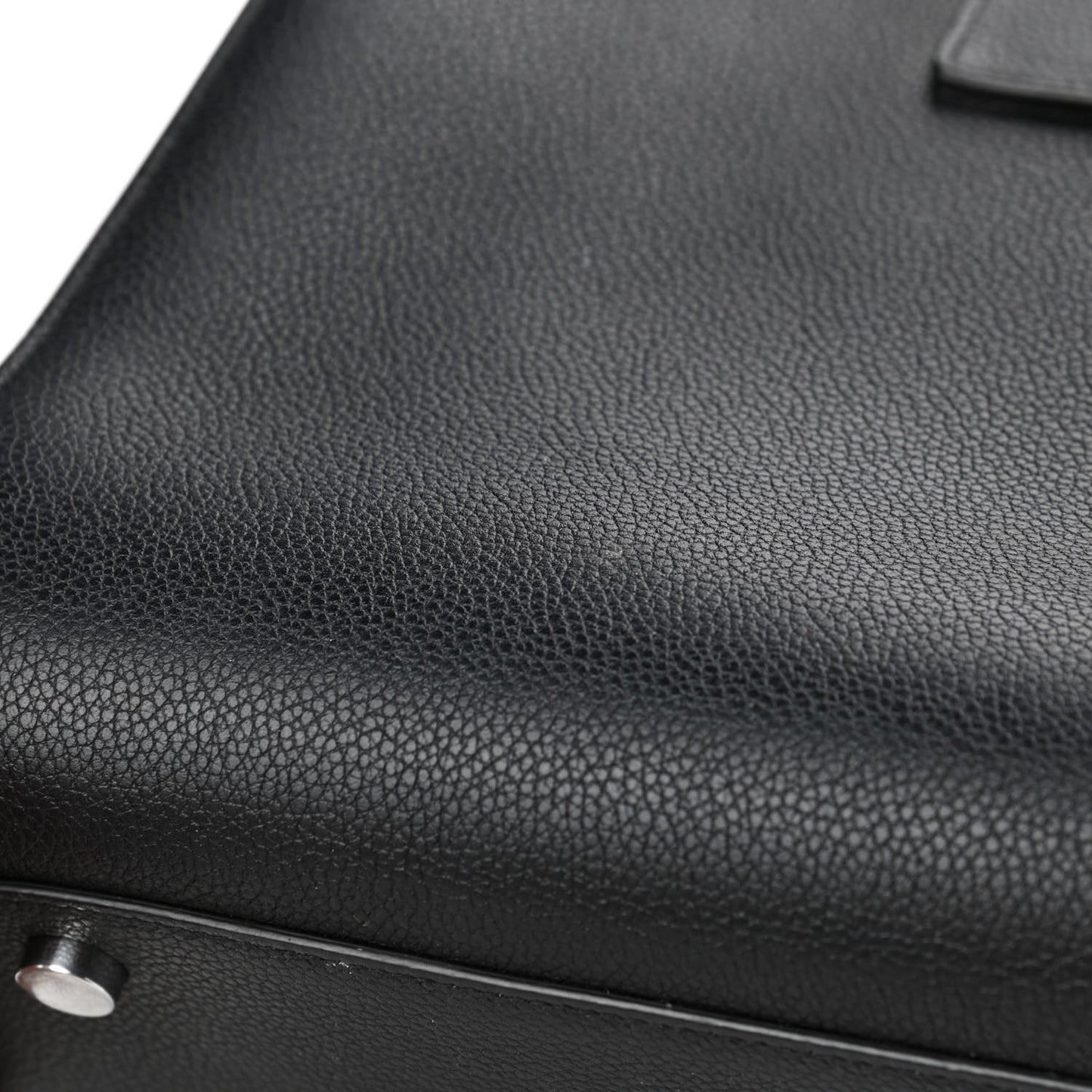 Grained Calfskin Small Sac De Jour Black