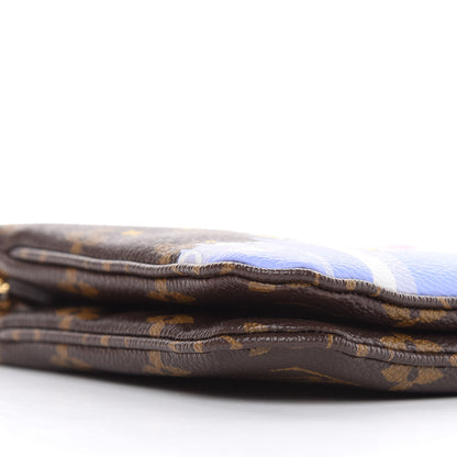 Louis Vuitton Monogram 2019 Christmas Animation Double Zip Pochette 9 of 12