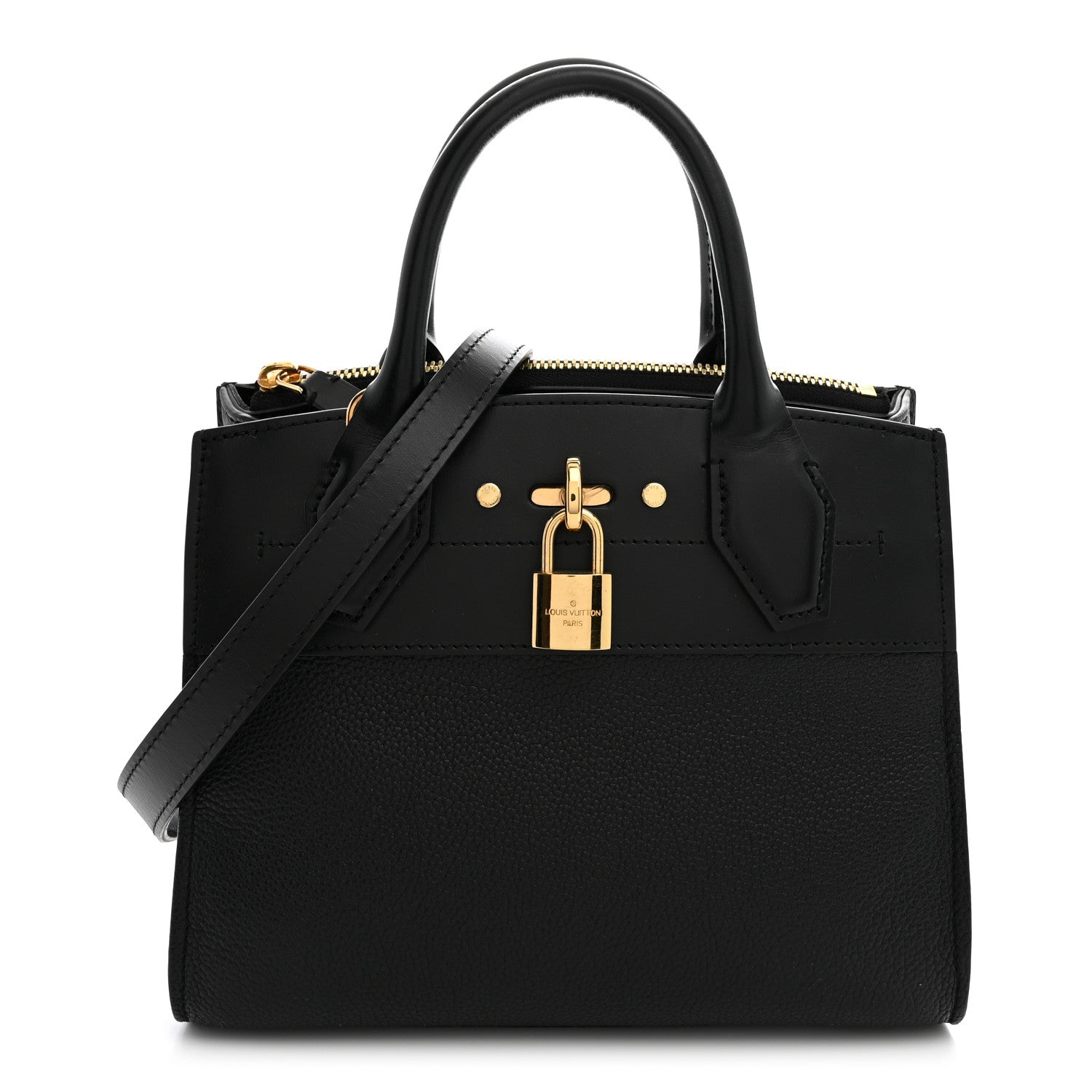 Louis Vuitton Calfskin City Steamer Mini Black 1 of 10