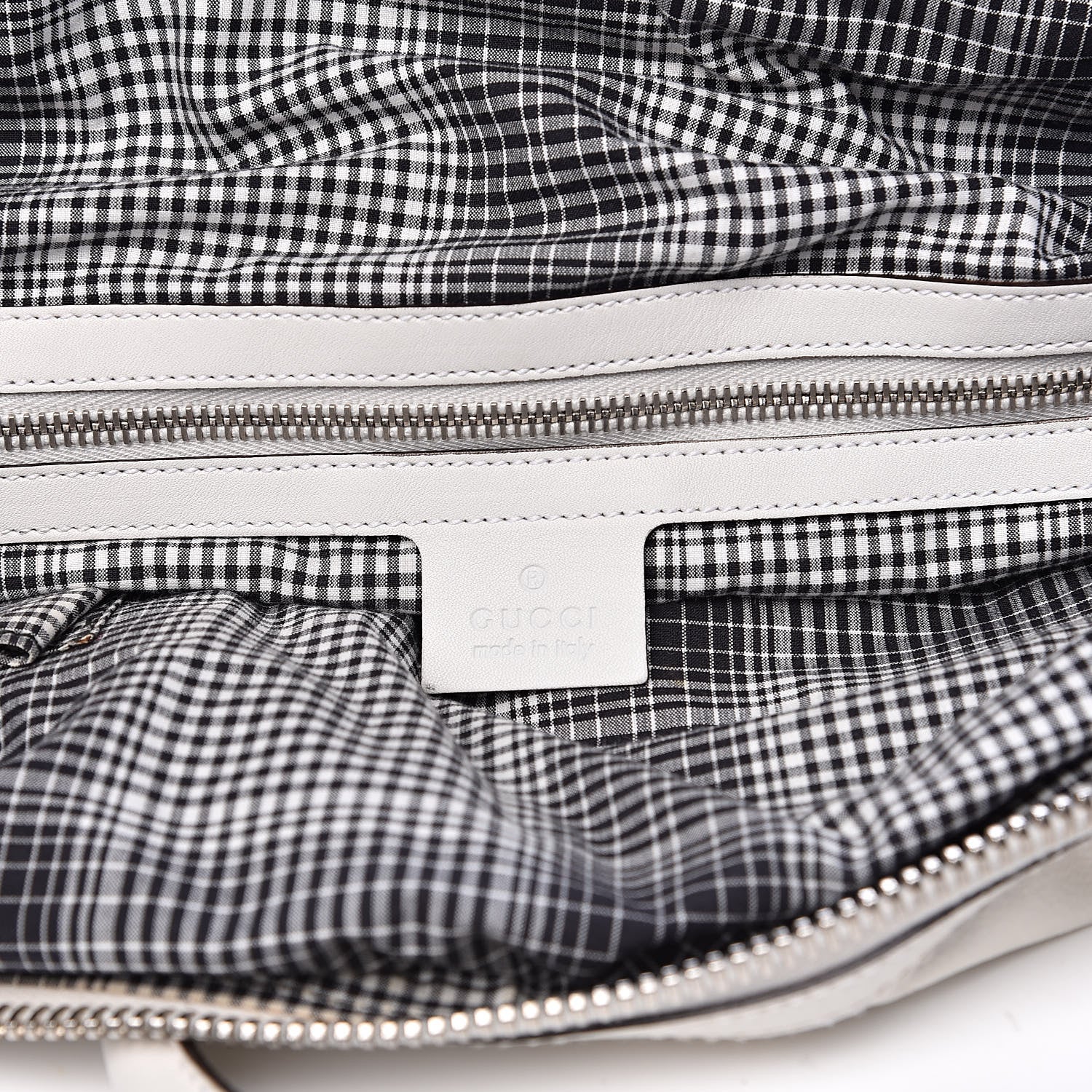 Gucci Calfskin Top Handle Tote White 6 of 21