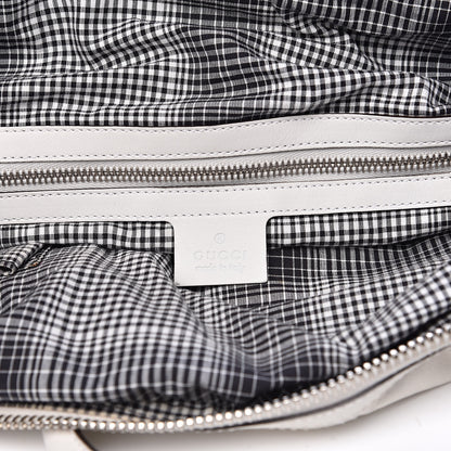 Gucci Calfskin Top Handle Tote White 6 of 21