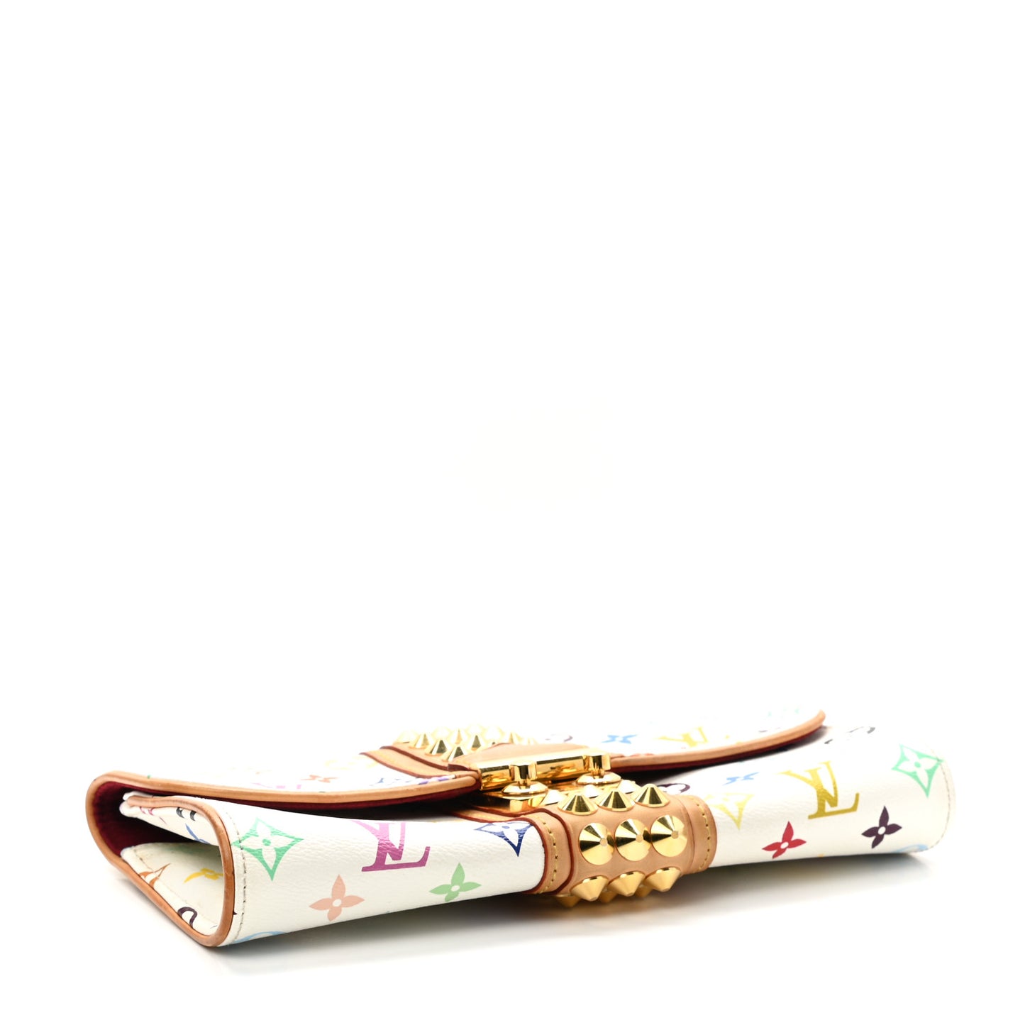 Monogram Multicolor Courtney Clutch White