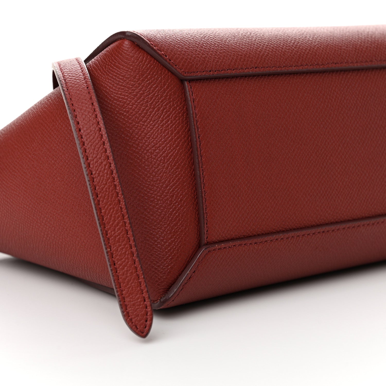 Celine Grained Calfskin Nano Belt Bag Burgundy 9 of 13