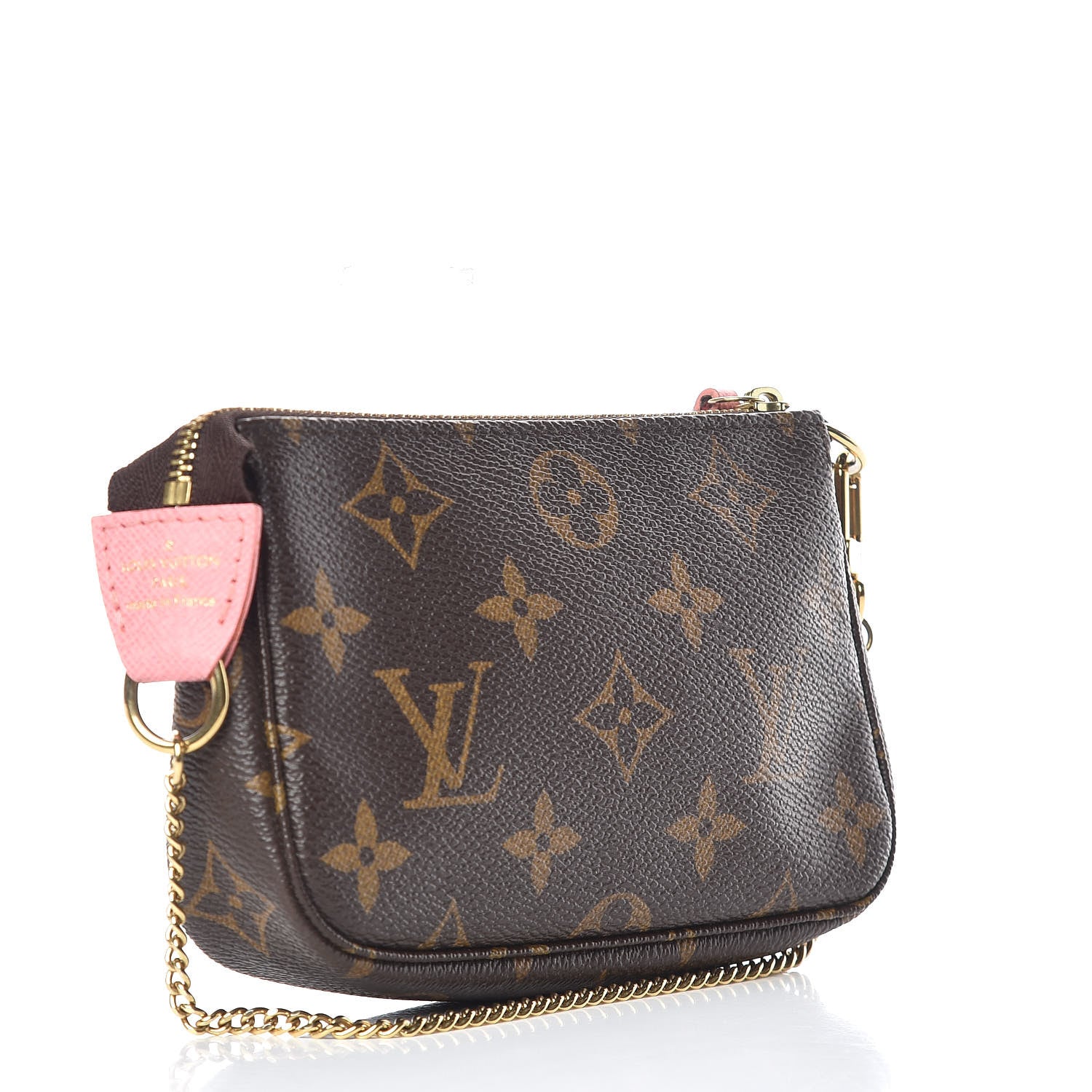 Louis Vuitton Monogram Illustre Mini Pochette Accessories Rose 3 of 7