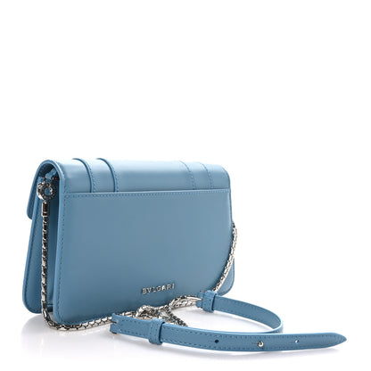 Bulgari Calfskin Serpenti Forever Crossbody Bag Blue 3 of 9