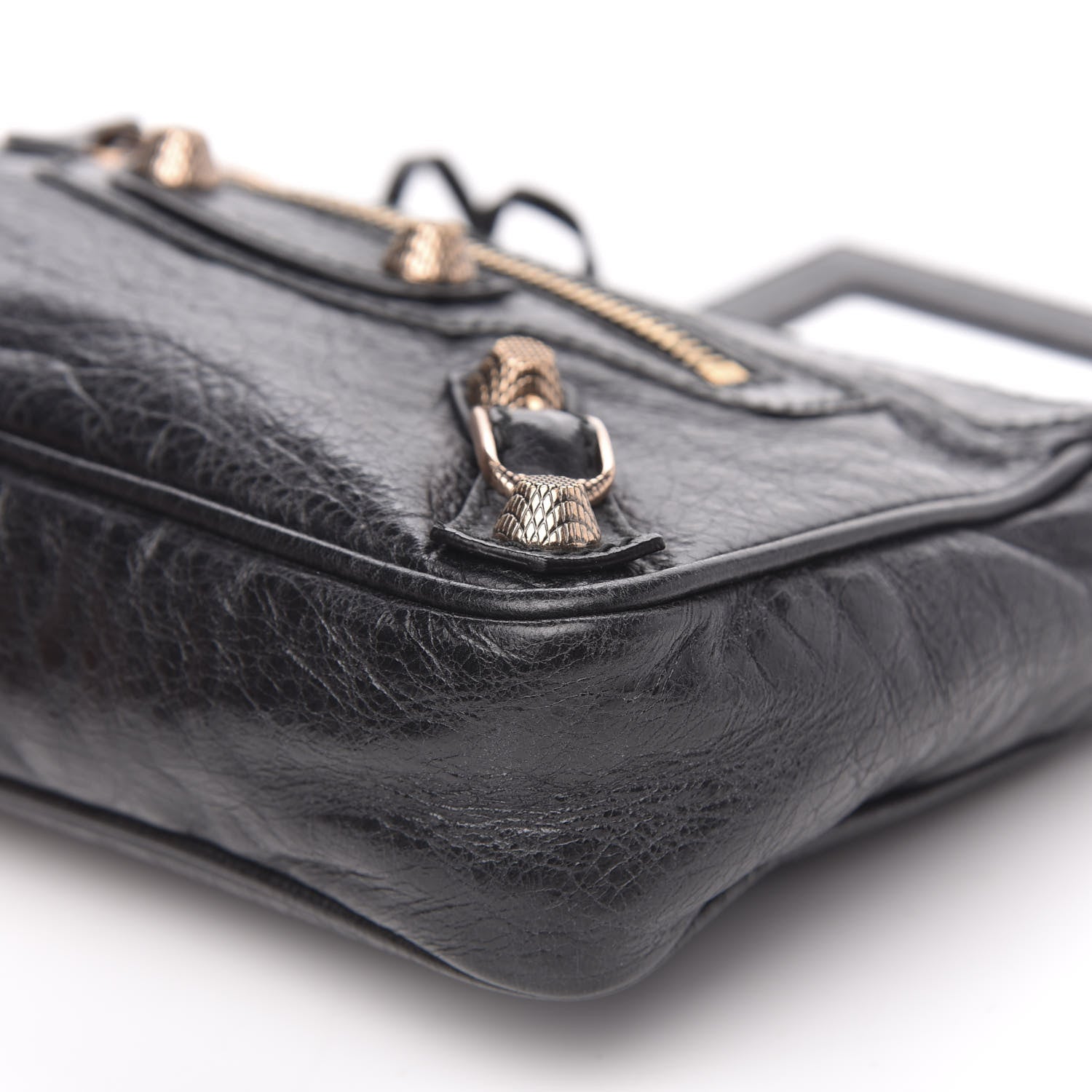 Balenciaga Agneau Giant 12 Rose Gold Hardware Hip Pochette Black 9 of 9