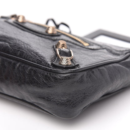 Balenciaga Agneau Giant 12 Rose Gold Hardware Hip Pochette Black 9 of 9