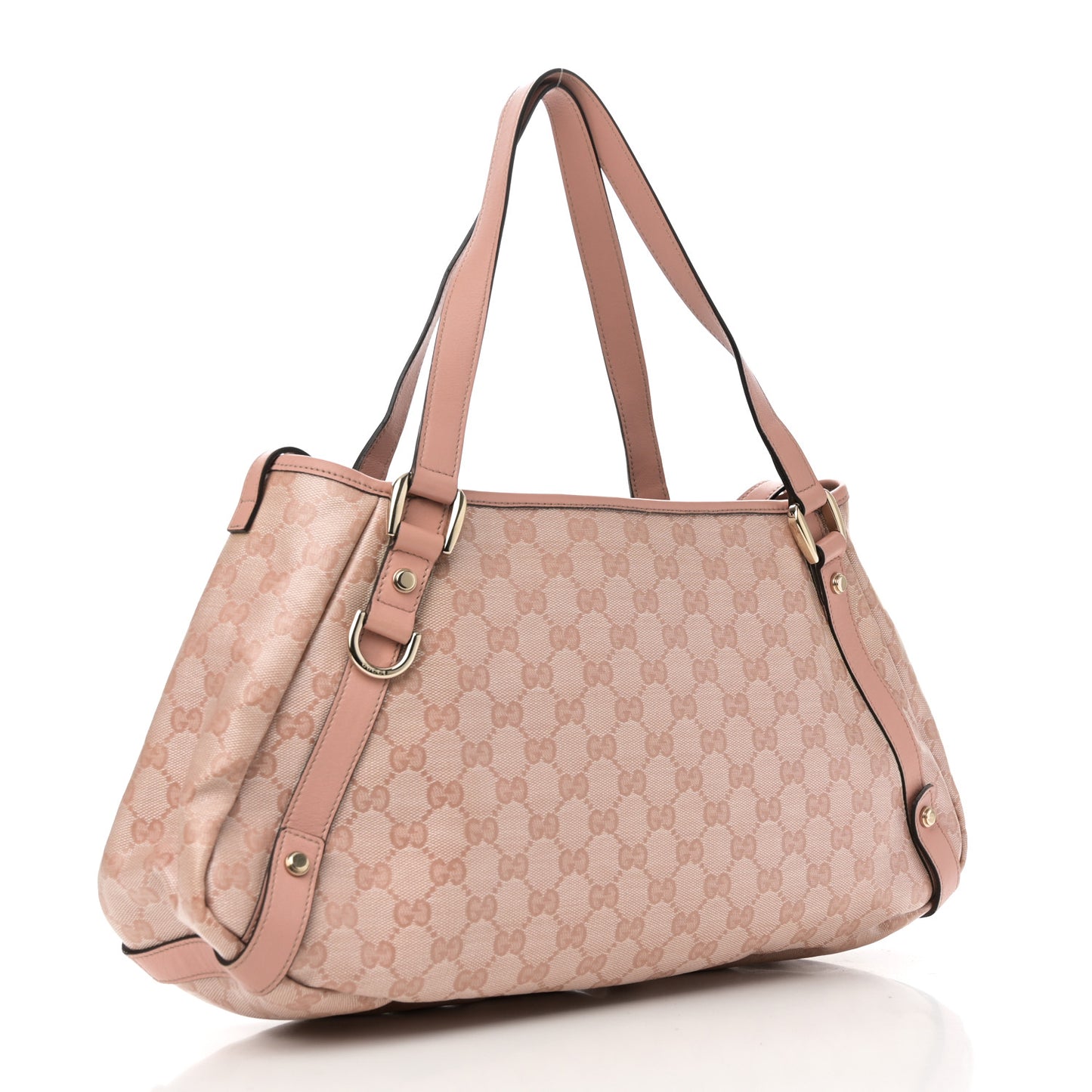 Crystal Monogram Medium Abbey Shoulder Bag Blush