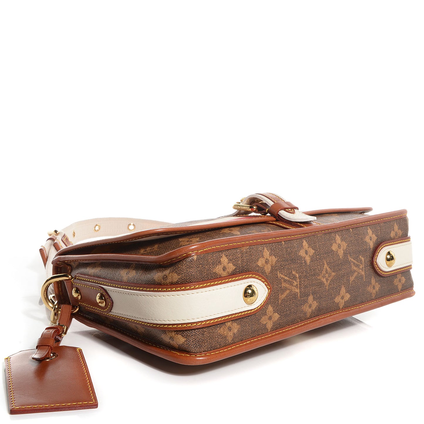 Monogram Rayures Tisse Clutch Red