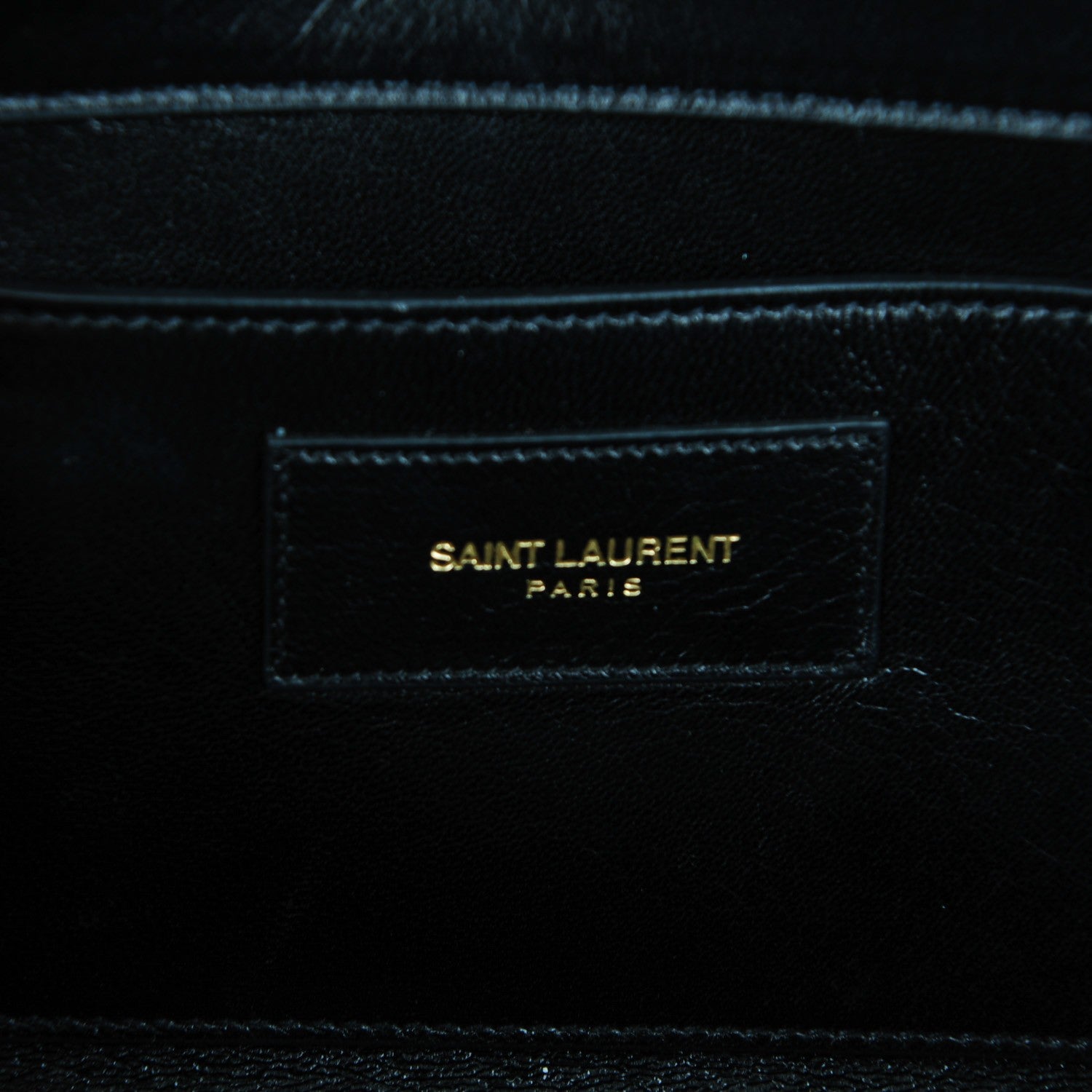 Saint Laurent Suede Cassandre Tassel Clutch Black 7 of 8