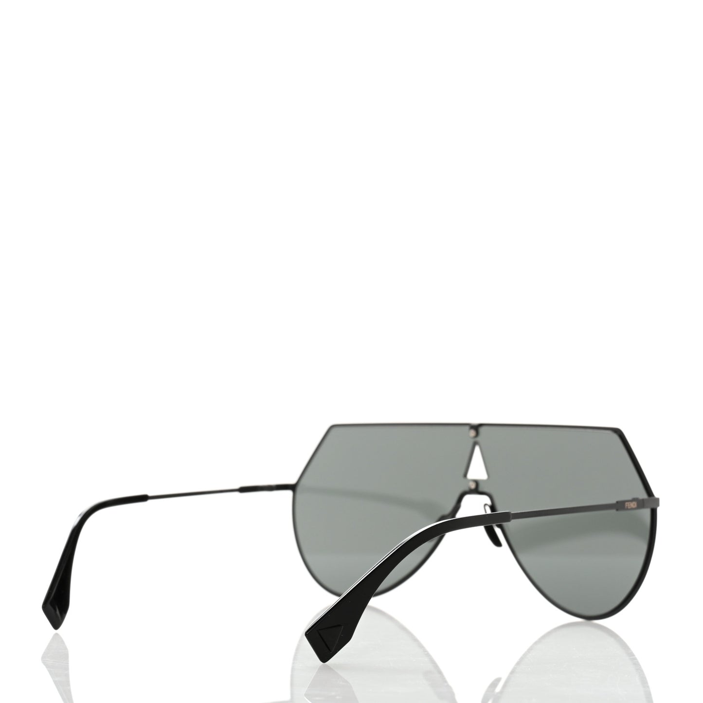 Metal Mirrored Eyeline Sunglasses FF 0193/S Black