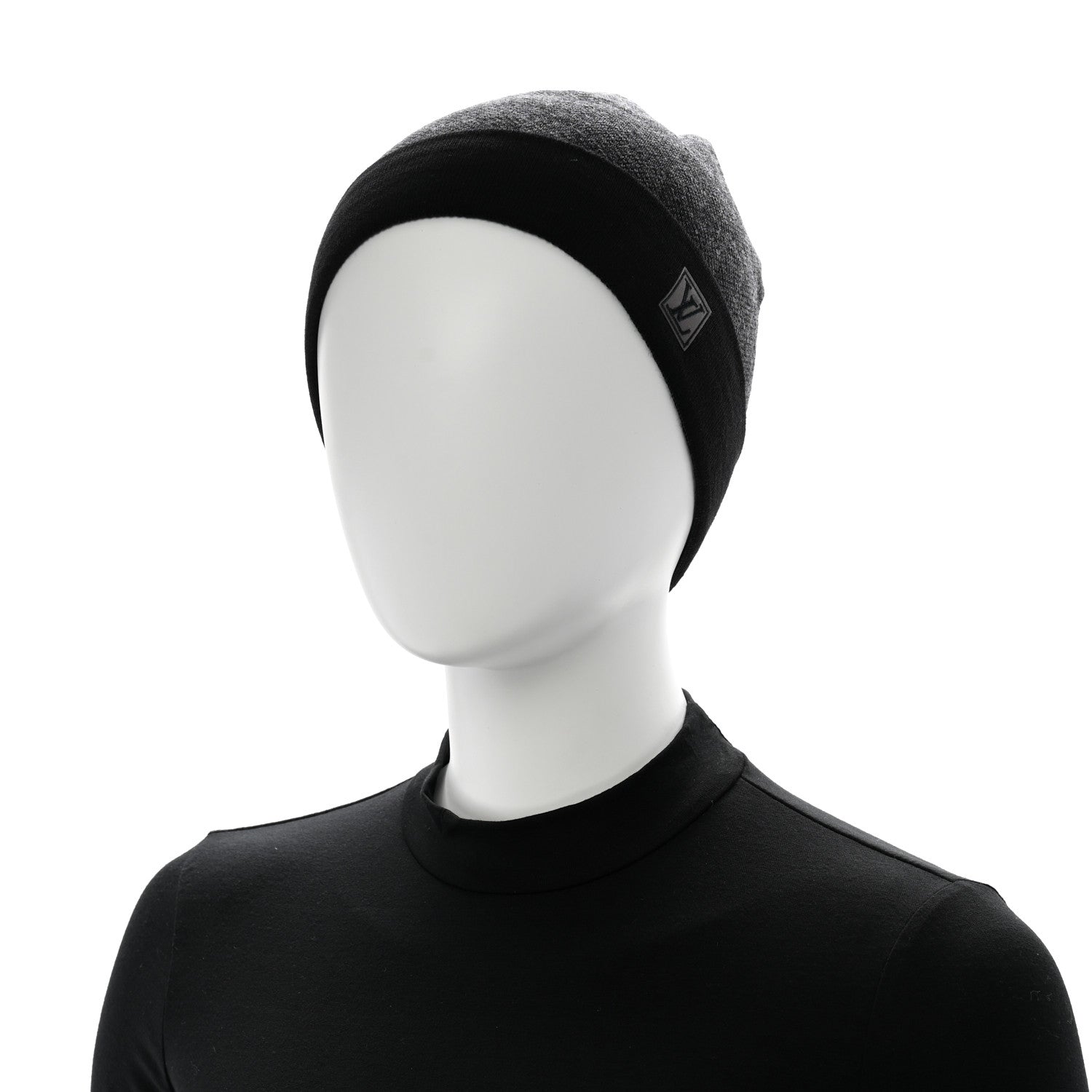 Louis Vuitton Wool Bonnet Petit Damier Graphite Beanie Hat 2 of 6