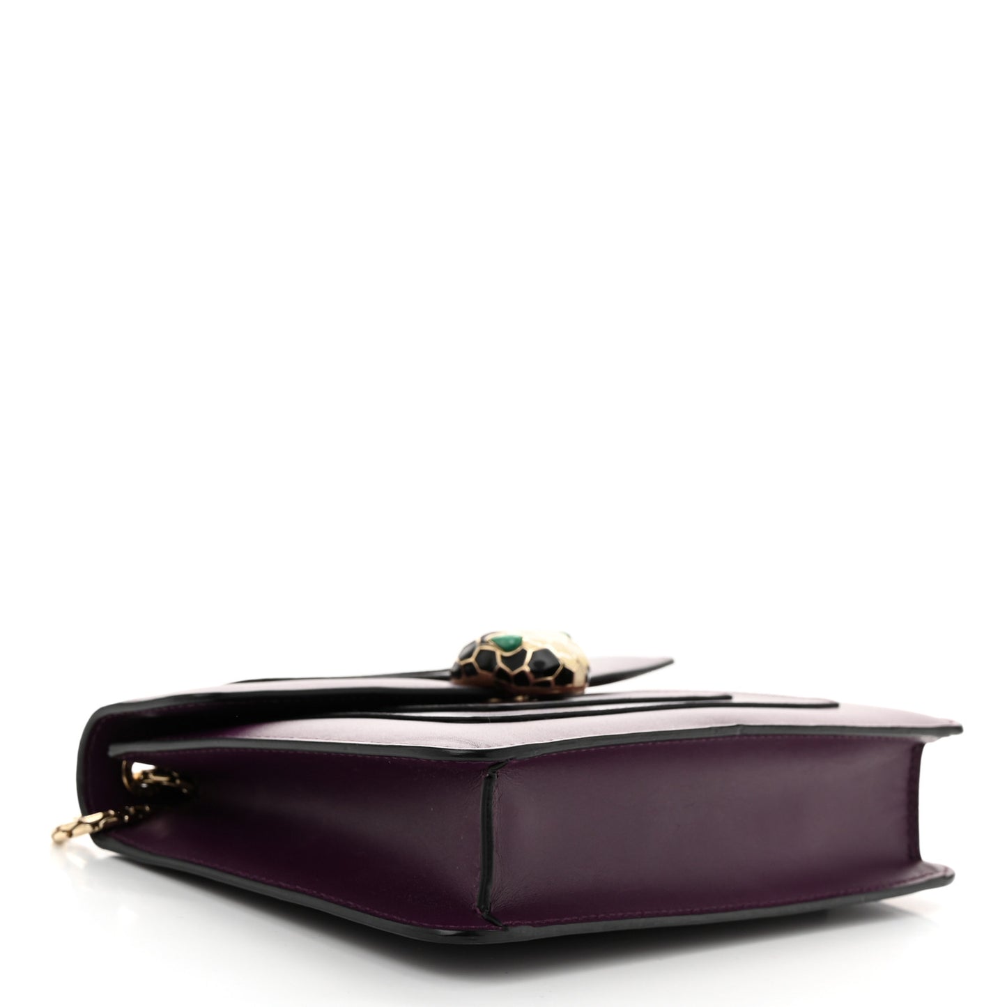 Calfskin Small Serpenti Forever Snake Strap Crossbody Bag Purple