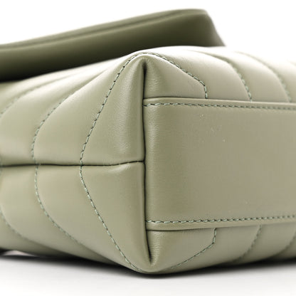 Saint Laurent Calfskin Y Quilted Monogram Toy Loulou Crossbody Bag Light Sage 10 of 12