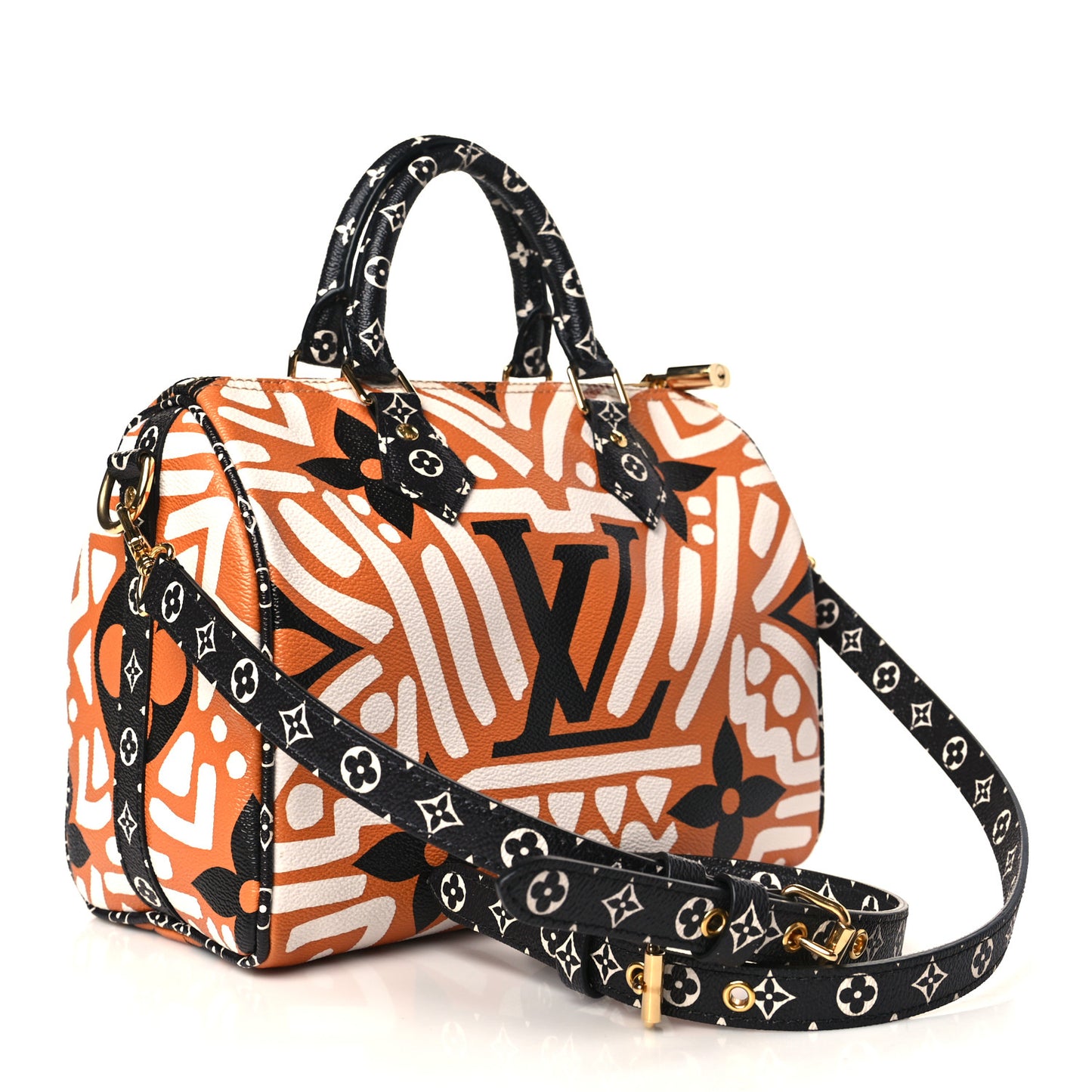 Monogram Giant Crafty Speedy Bandouliere 25 Creme Caramel