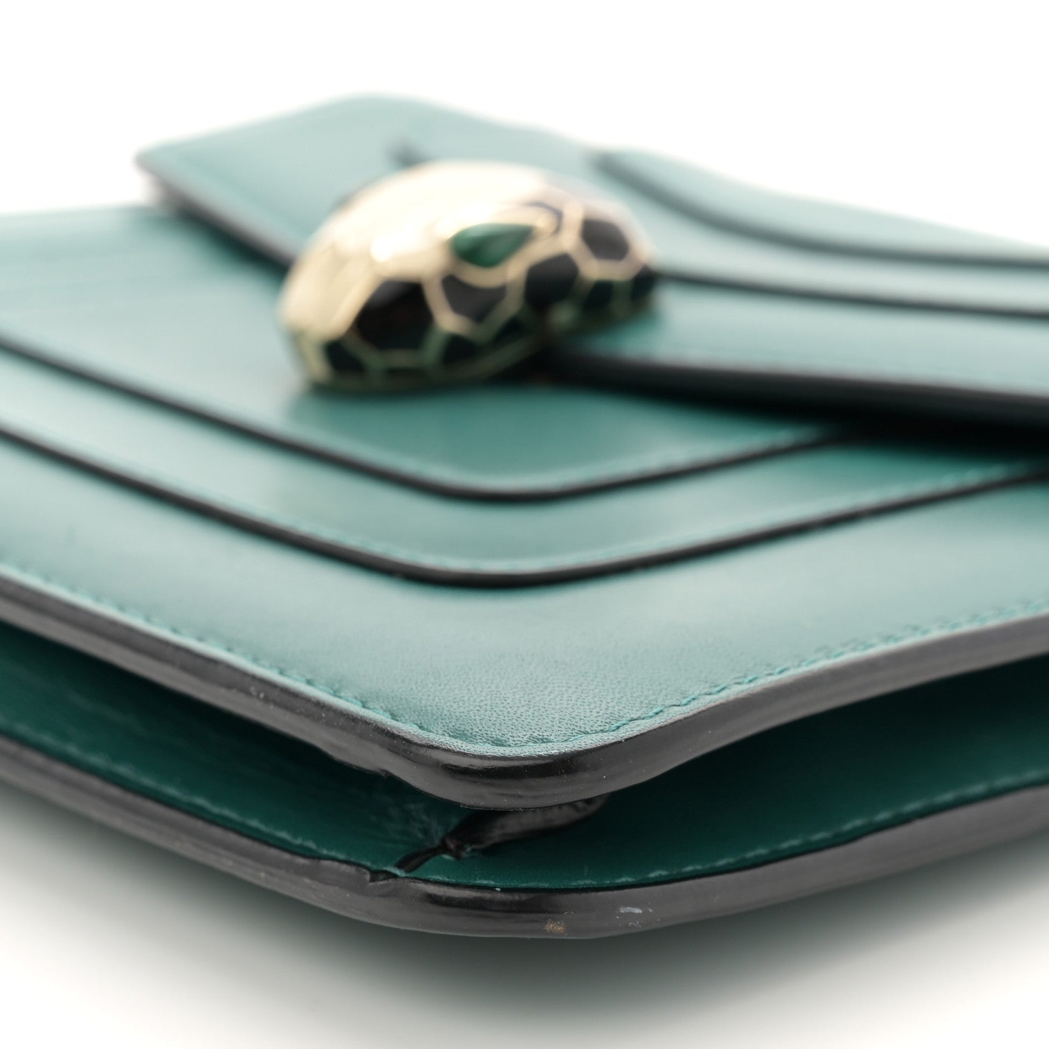 Bulgari Calfskin Serpenti Forever Crossbody Bag Emerald Green 10 of 13