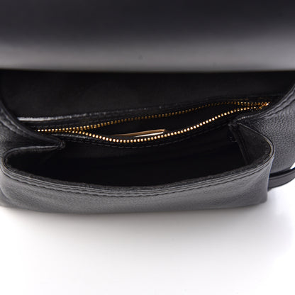 Burberry Calfskin Large Bridle Saddle Bag Black 5 of 11