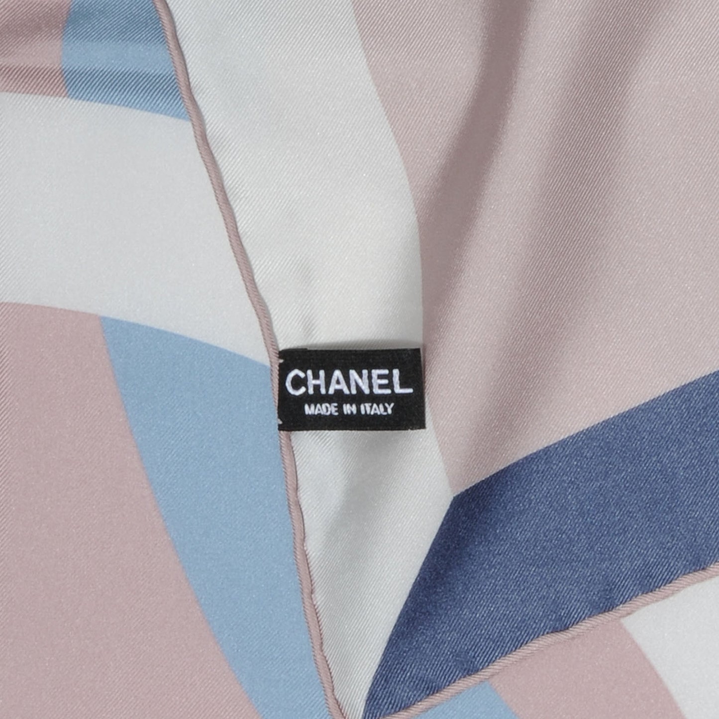 Silk CC Logo Square Scarf Multicolor Pink