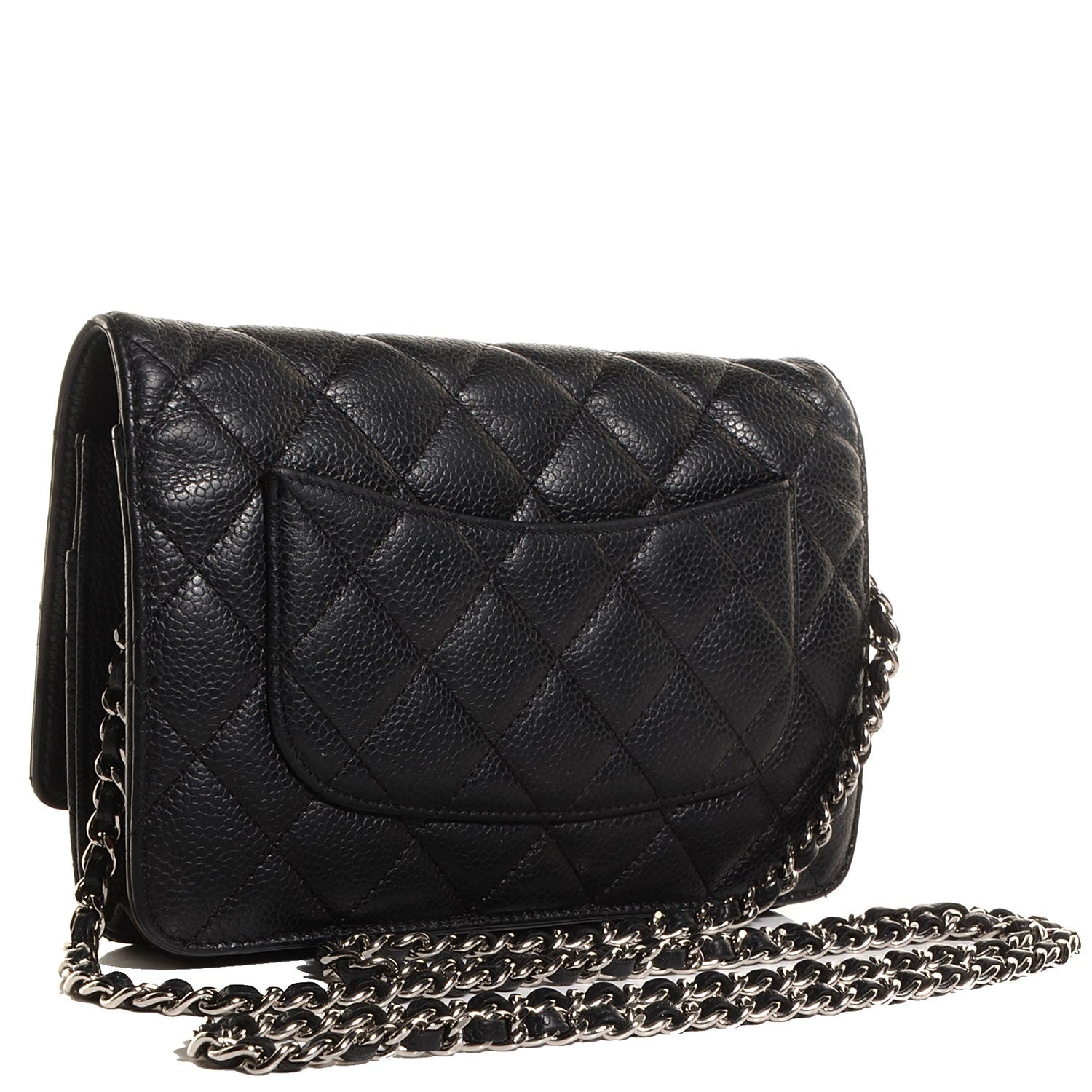 Chanel Caviar Quilted Wallet On Chain WOC Black 3 of 8