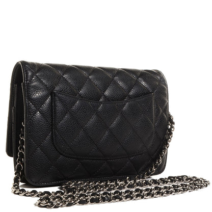 Chanel Caviar Quilted Wallet On Chain WOC Black 3 of 8