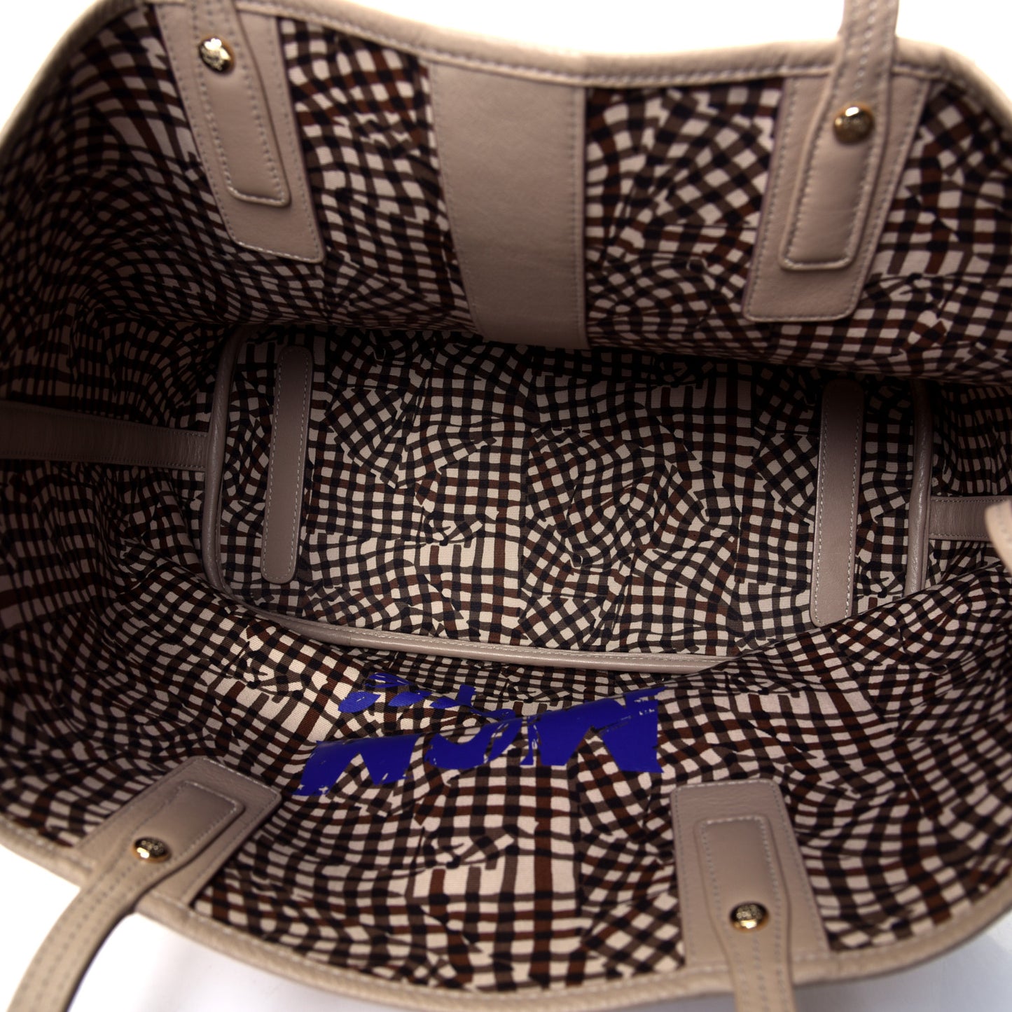 Visetos Medium Liz Reversible Shopper Tote Beige