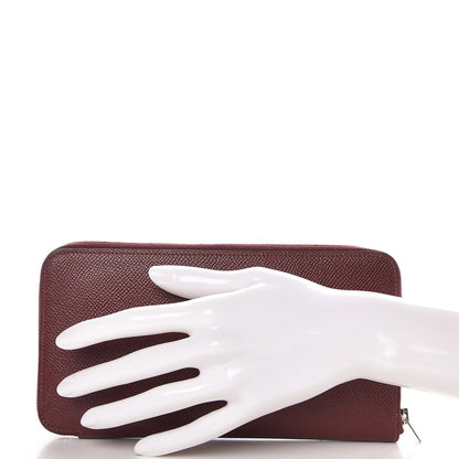 Hermes Epsom Silk'In Wallet Bordeaux 2 of 7