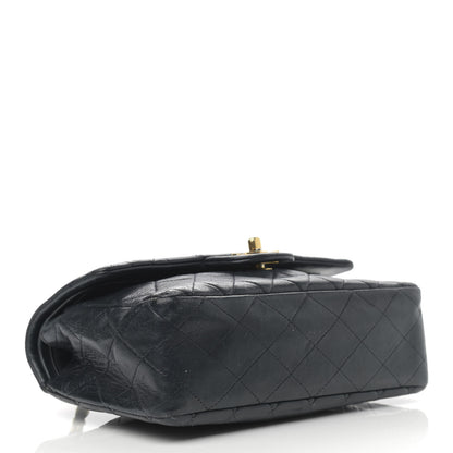 Chanel Lambskin Quilted Small Double Flap Navy 4 of 20