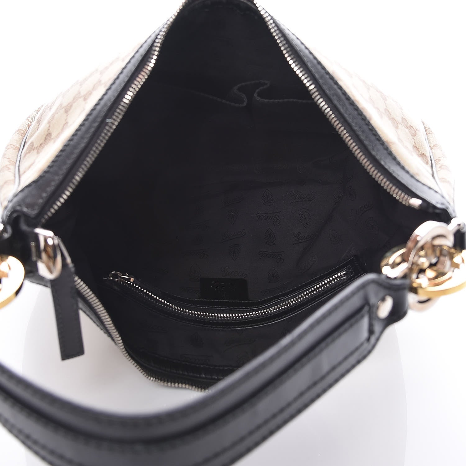 Gucci Monogram Medium GG Twins Hobo Black 7 of 13