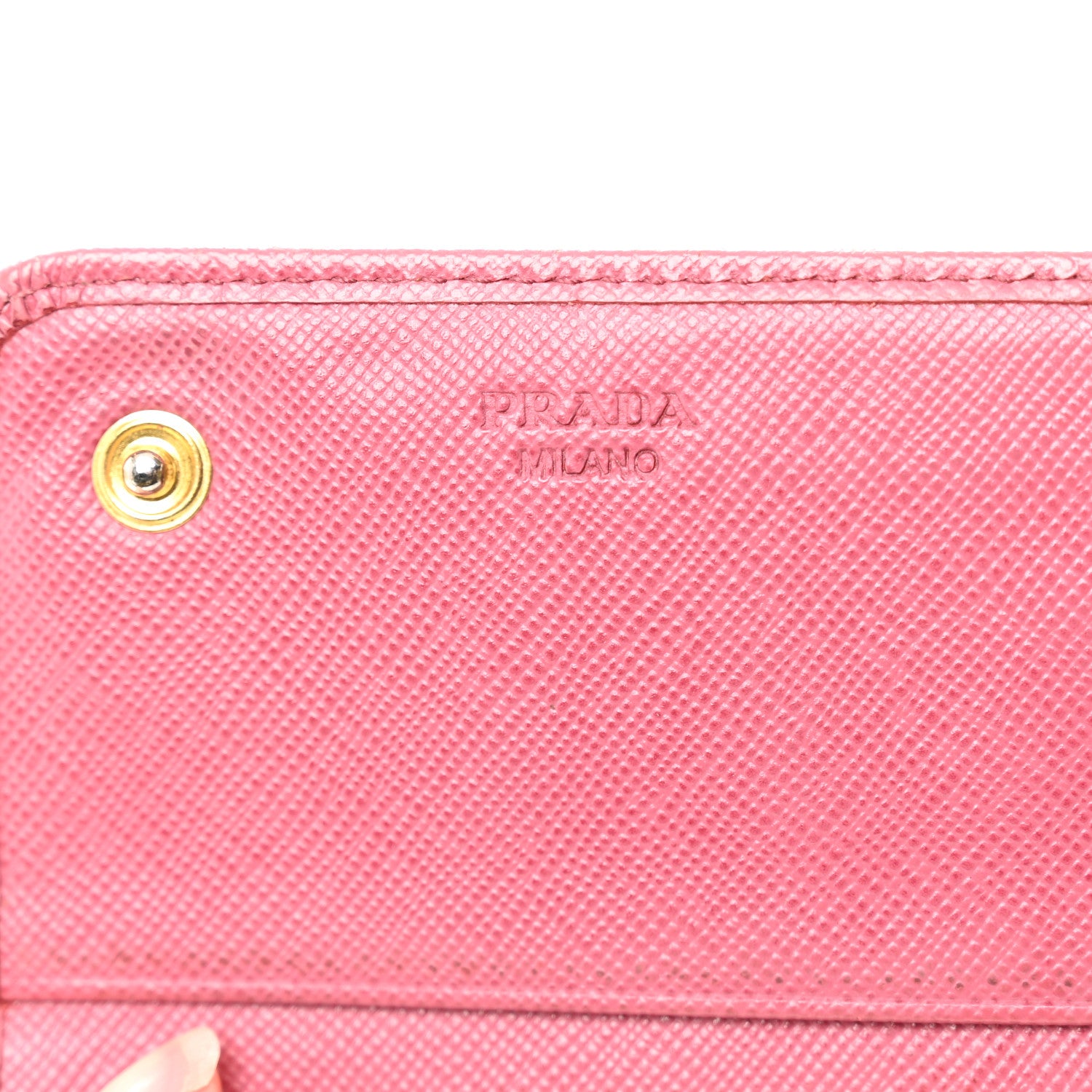 Prada Saffiano Metal Continental Flap Wallet Bruyere 6 of 9