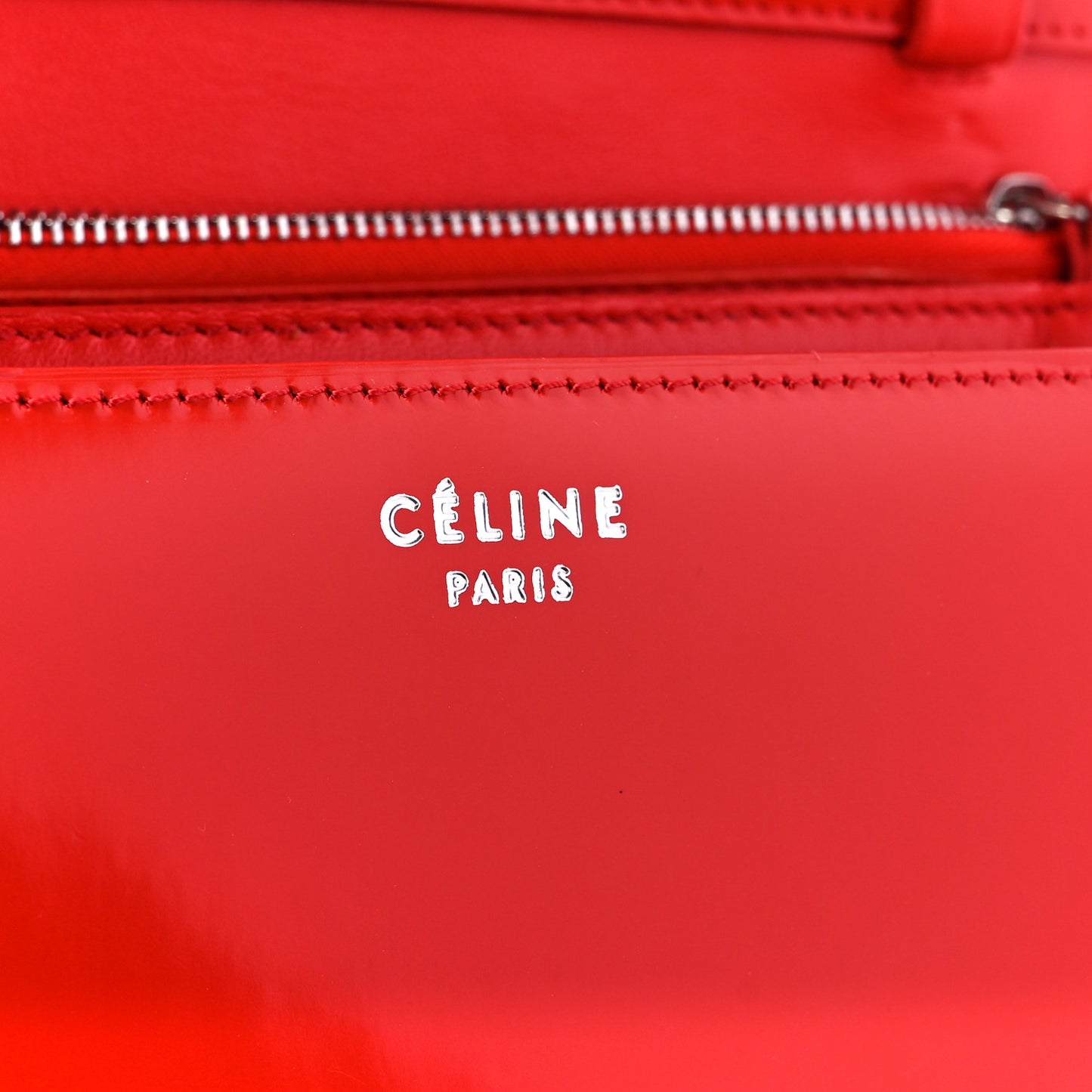 Spazzolato Calfskin Medium Classic Box Flap Bag Vermillion