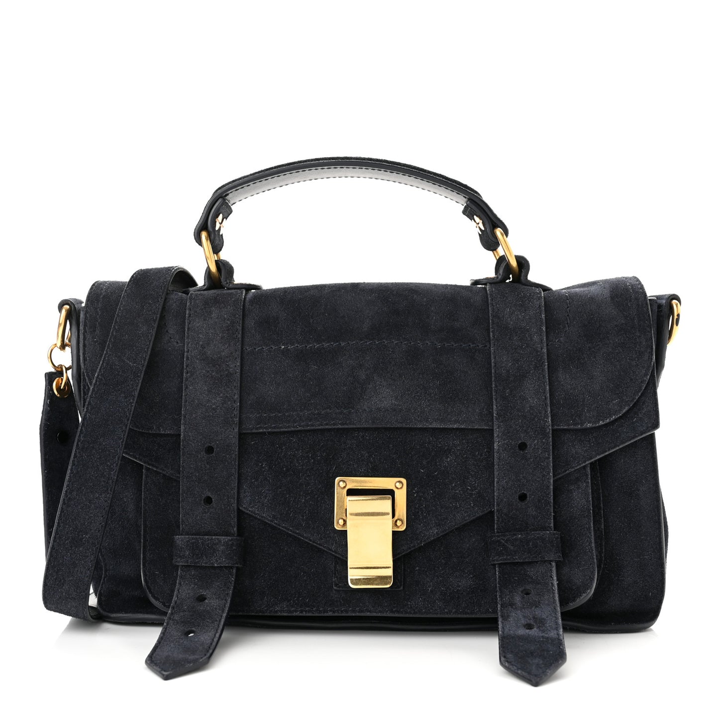 Suede Tiny PS1 Satchel Midnight