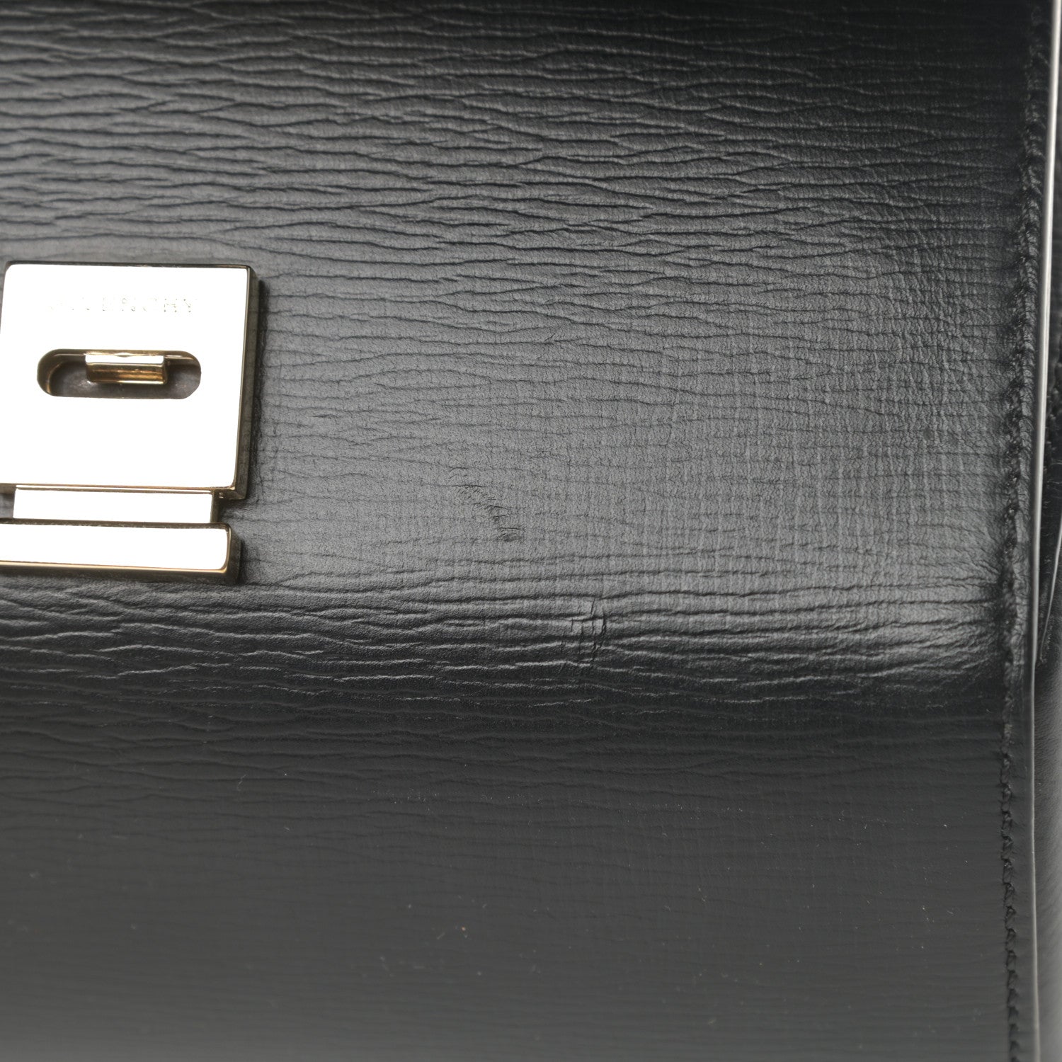 Givenchy Textured Calfskin Mini Pandora Box Chain Crossbody Bag Black 11 of 11