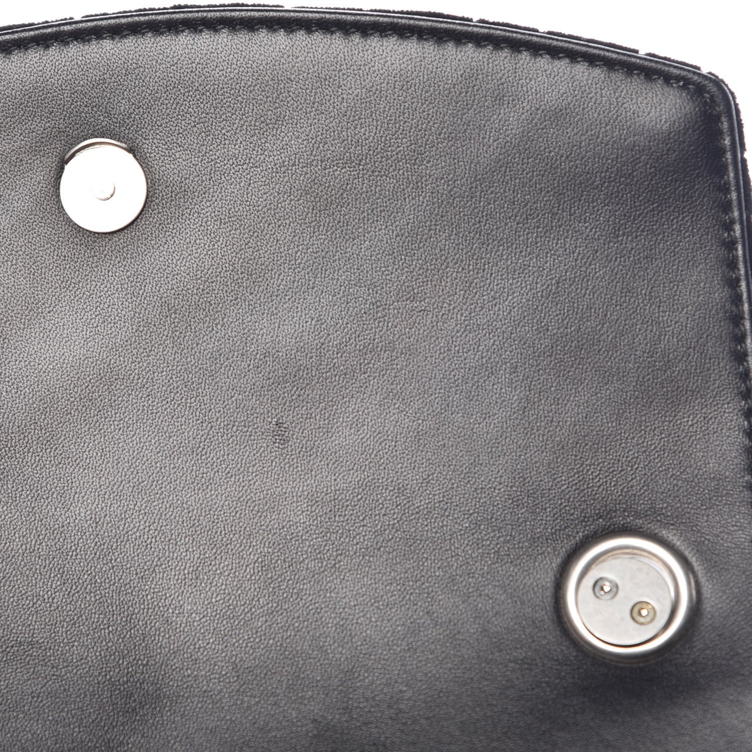 Balenciaga Velvet Logo Matelasse BB Chain Wallet Black 10 of 11