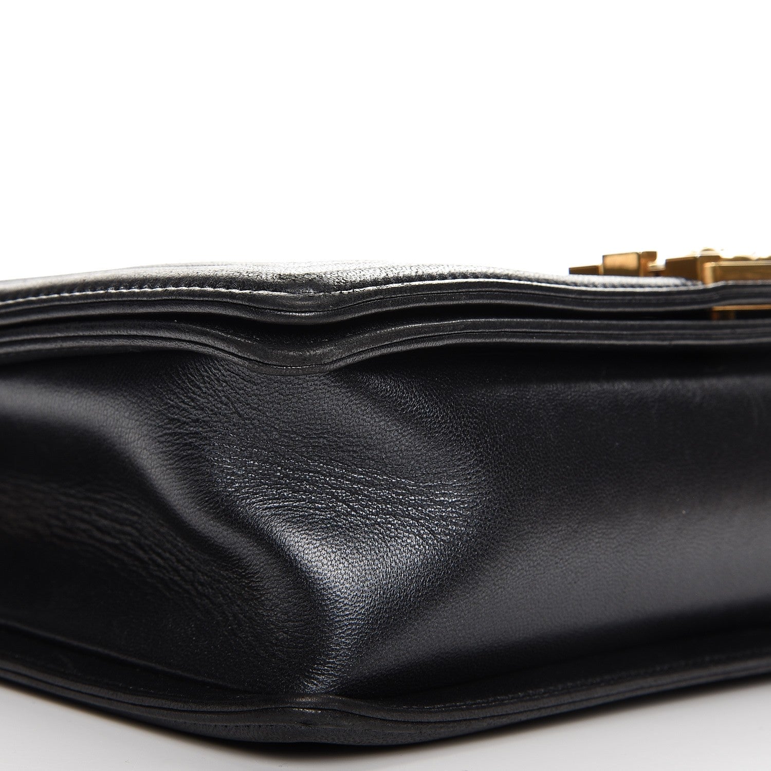 Chanel Lambskin New Medium Boy Flap Pearly Black 9 of 13