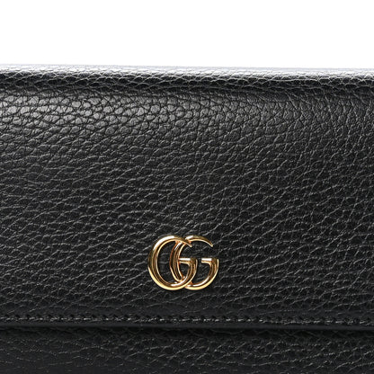 Gucci Dollar Calfskin GG Marmont Continental Wallet Black 8 of 9